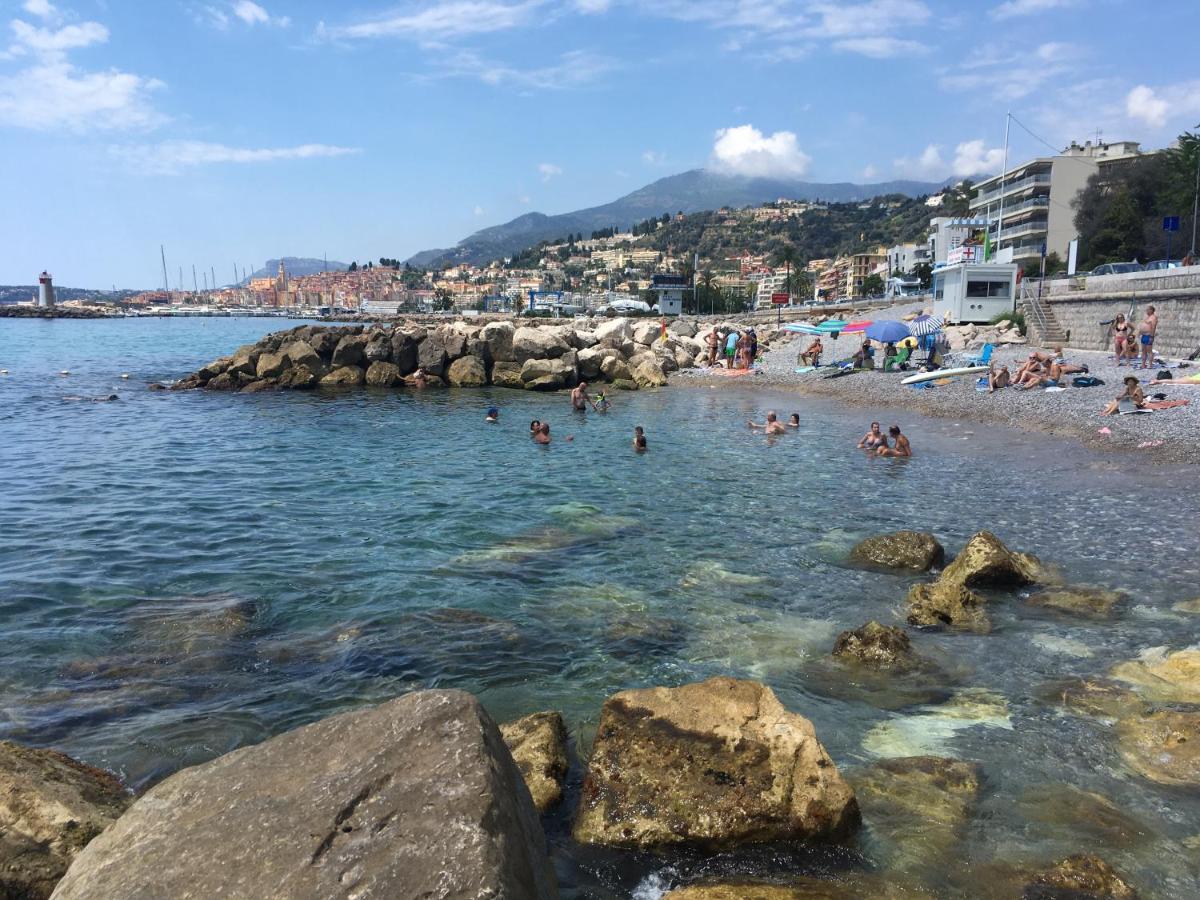 Bel Appartement Lumineux Joyeux Spacieux, Vue Mer Menton Exterior foto